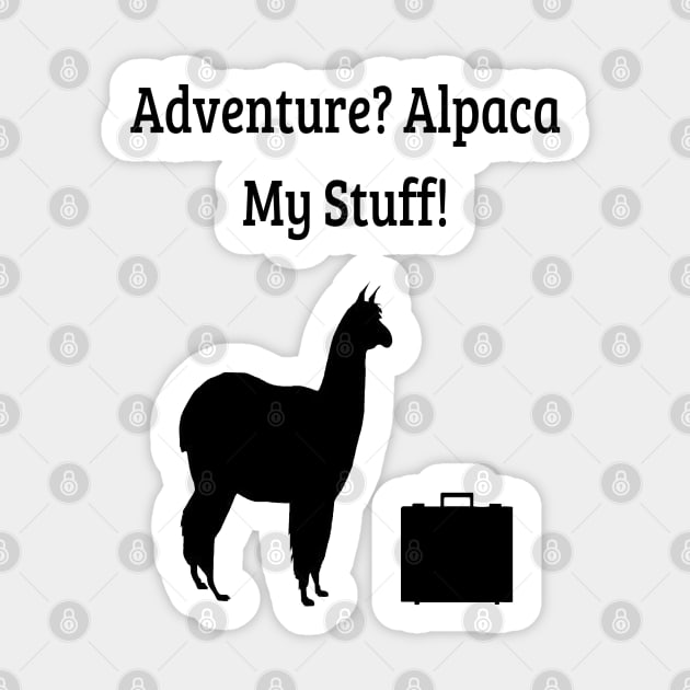 Adventure? Alpaca My Stuff! Sticker by CatGirl101